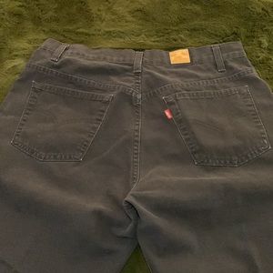 Levi’s 528s in dark blue black died denim